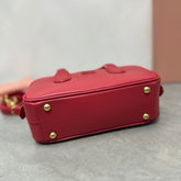ARCADIE BAG 22 IN RED CALFSKIN GOLD HARDWARE